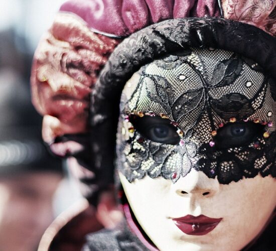 Women with masque, Venice Festival, Italy