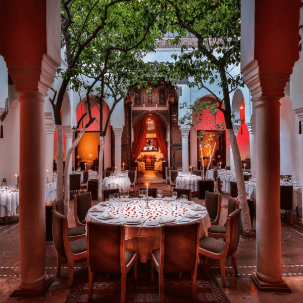 A restaurant in Marrakech