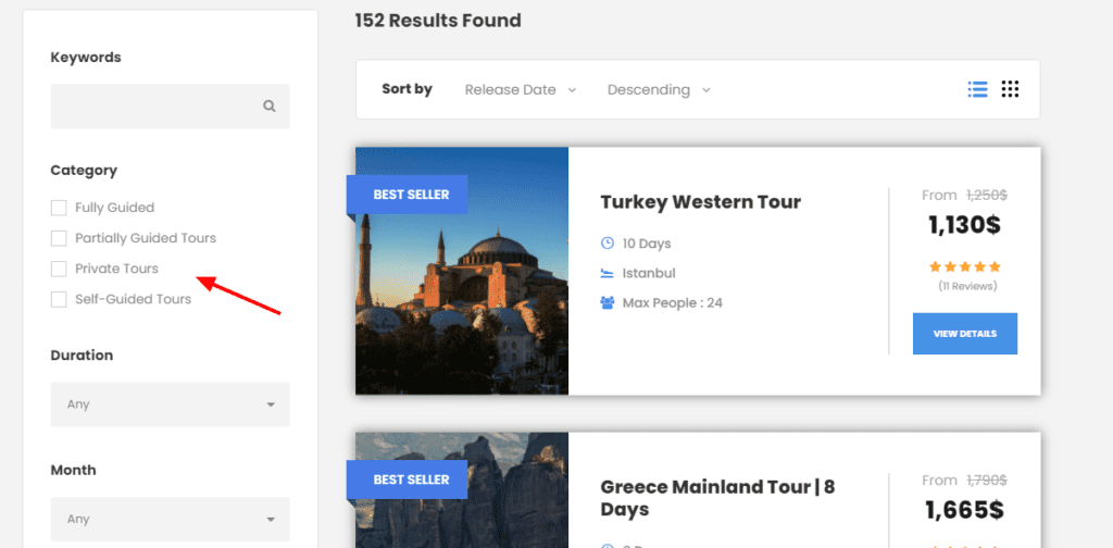 Fully Guided Tours