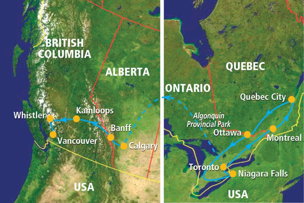 Canadian Flavours Map