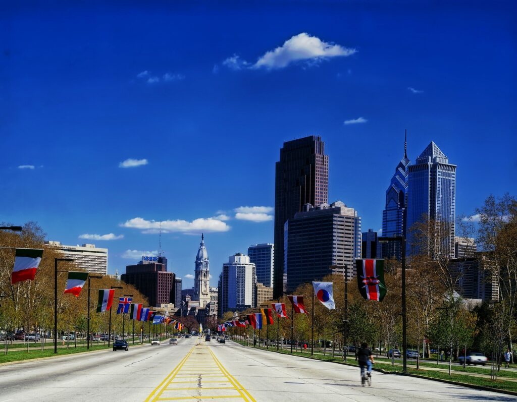 Benjamin franklin parkway, Philadelphia, Pennsylvania