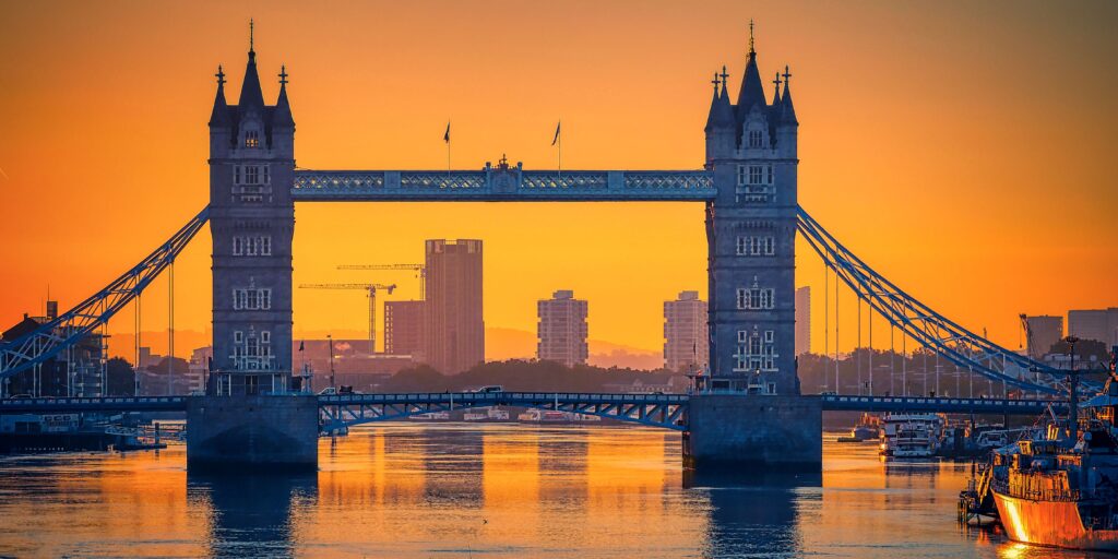 Sunset over London Bridge